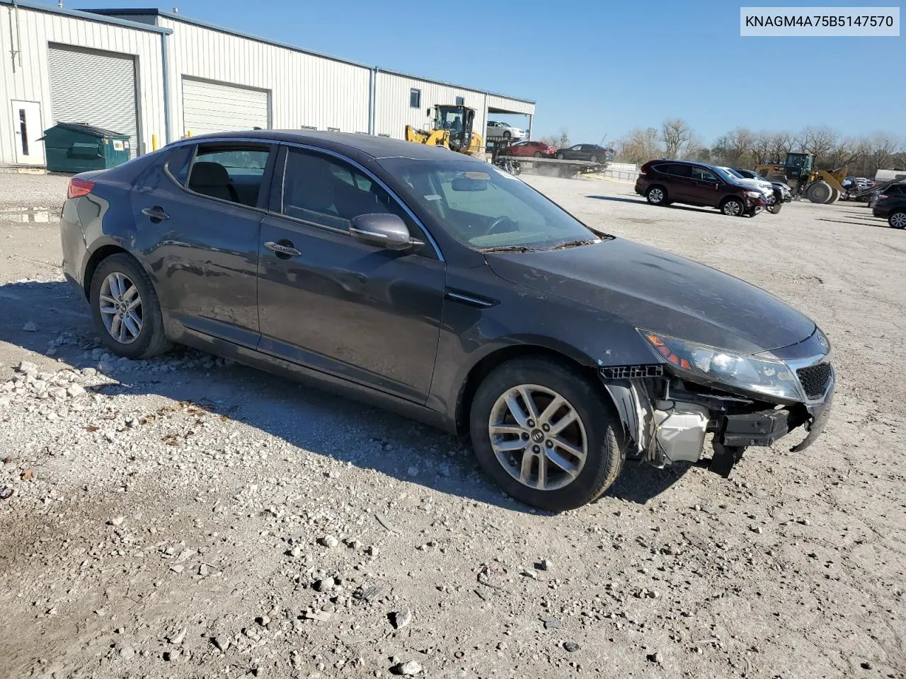 2011 Kia Optima Lx VIN: KNAGM4A75B5147570 Lot: 80228924