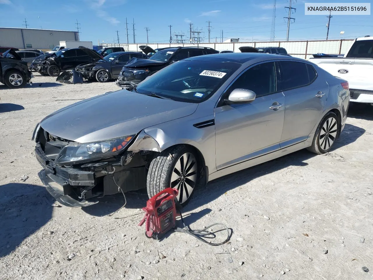 2011 Kia Optima Sx VIN: KNAGR4A62B5151696 Lot: 80290374