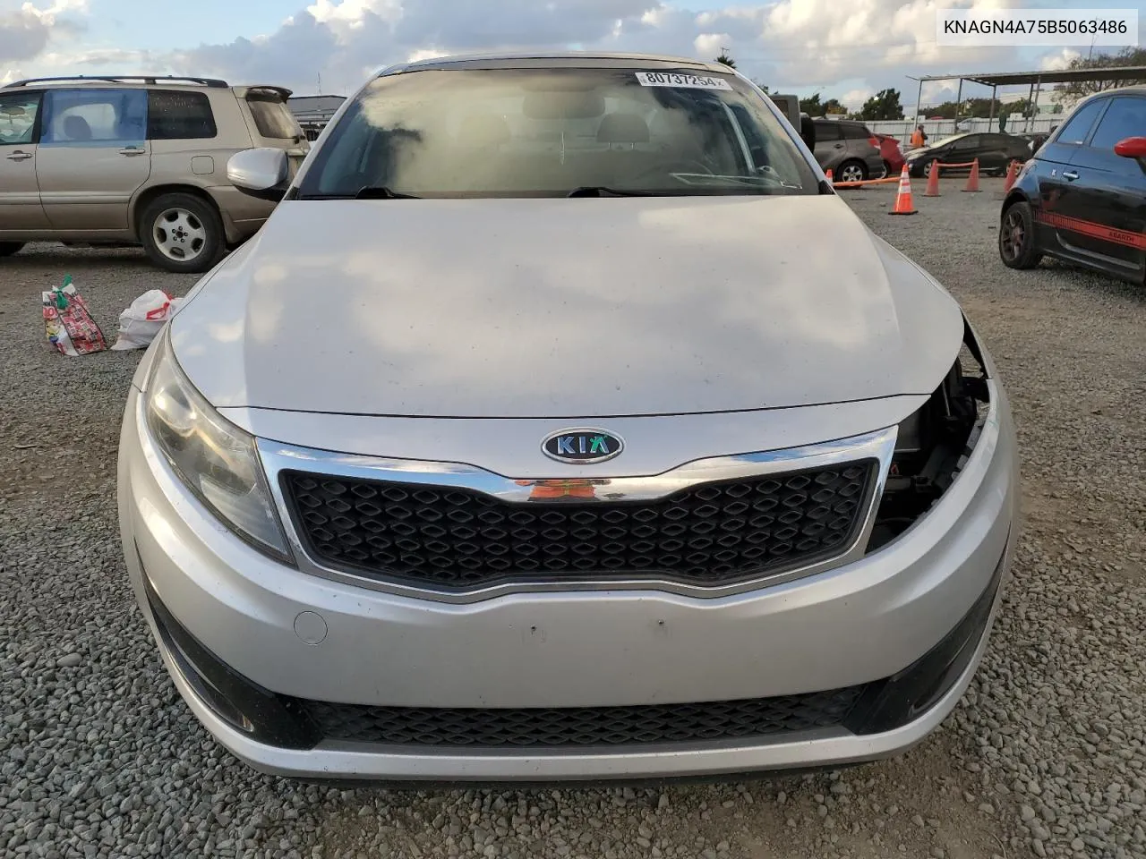 2011 Kia Optima Ex VIN: KNAGN4A75B5063486 Lot: 80737254