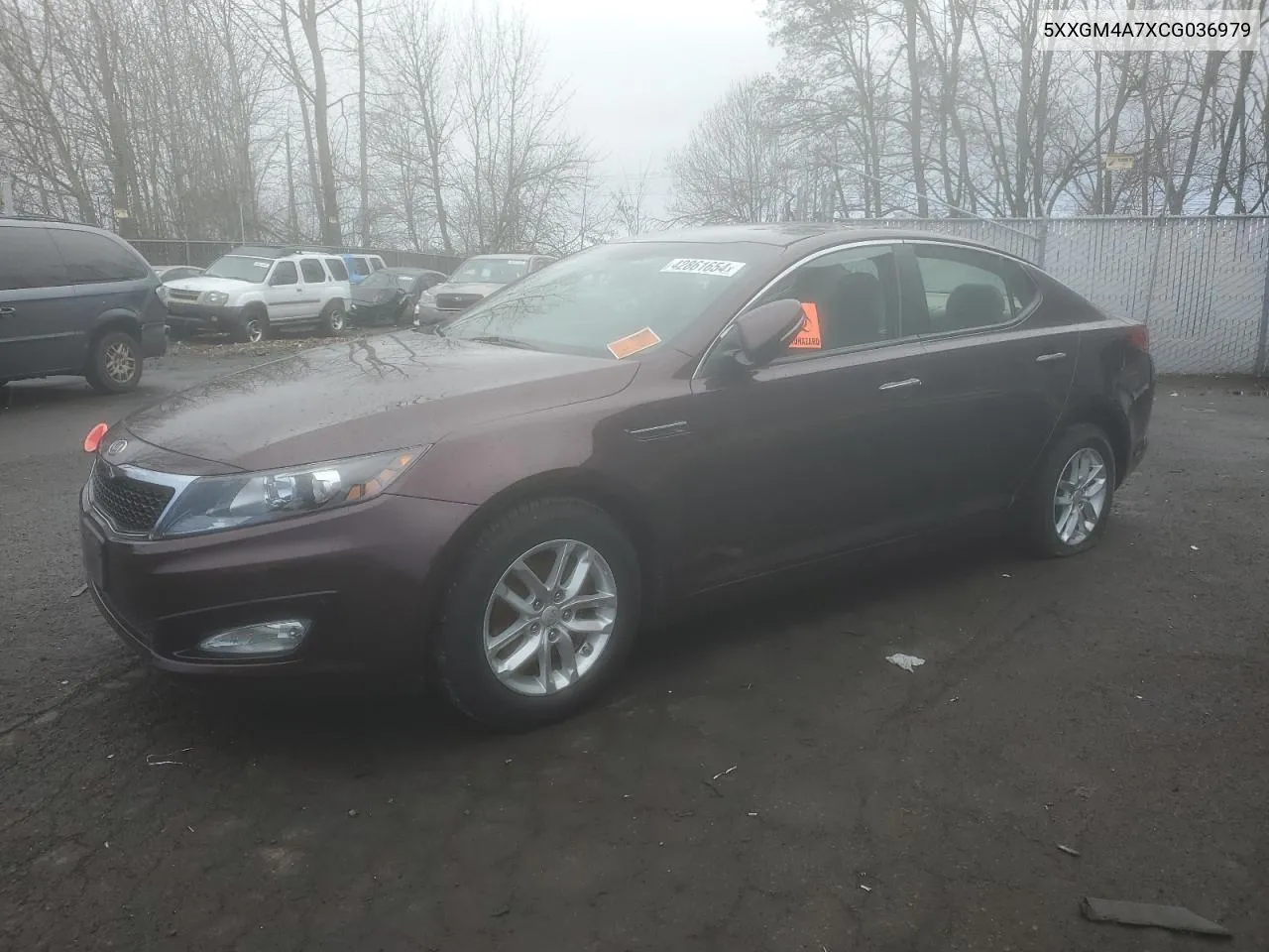 2012 Kia Optima Lx VIN: 5XXGM4A7XCG036979 Lot: 42861654