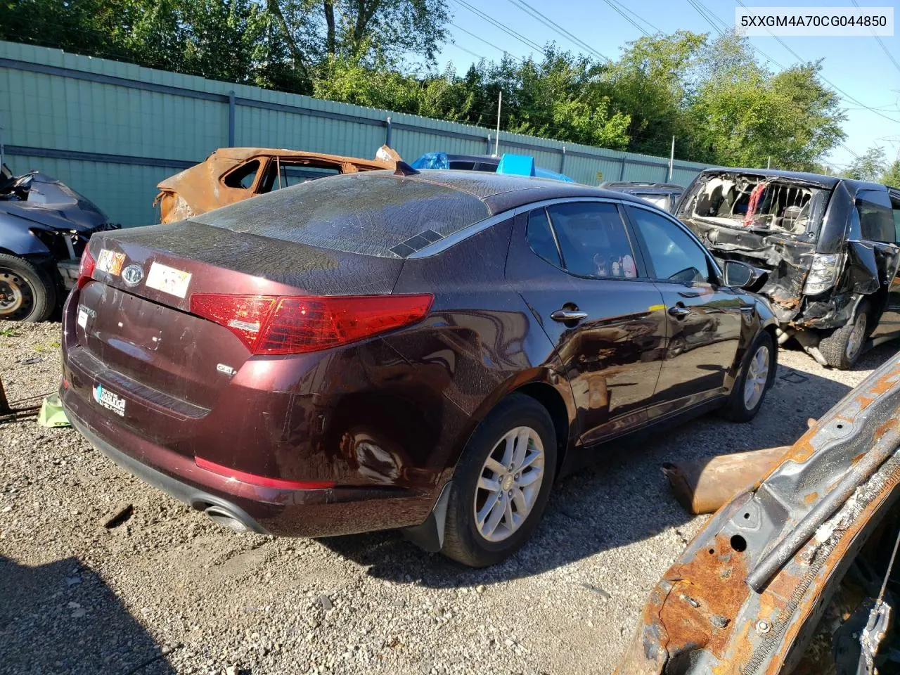 2012 Kia Optima Lx VIN: 5XXGM4A70CG044850 Lot: 48186031