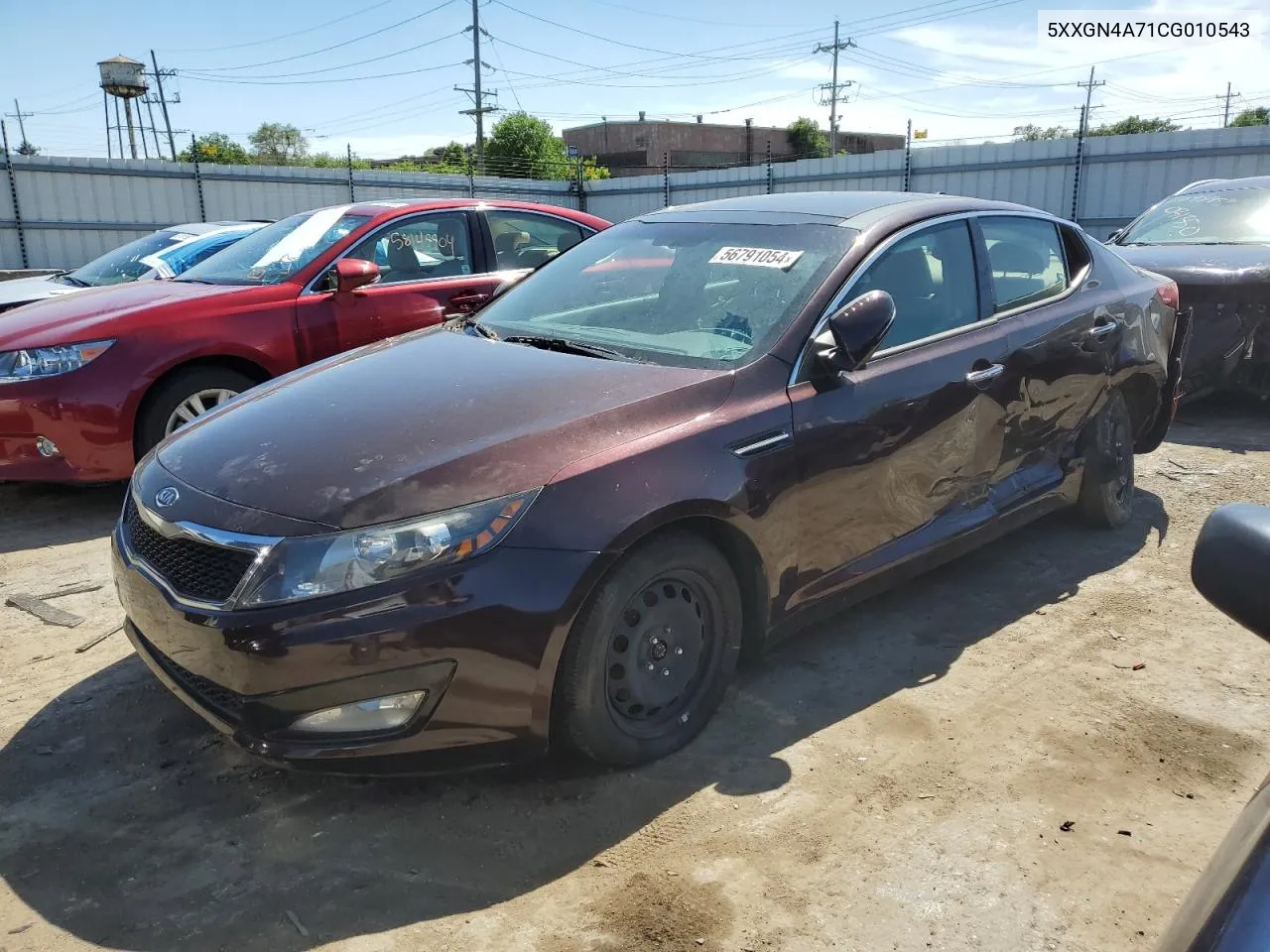 2012 Kia Optima Ex VIN: 5XXGN4A71CG010543 Lot: 56791054