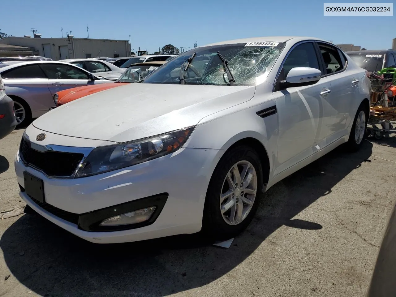 2012 Kia Optima Lx VIN: 5XXGM4A76CG032234 Lot: 57960404