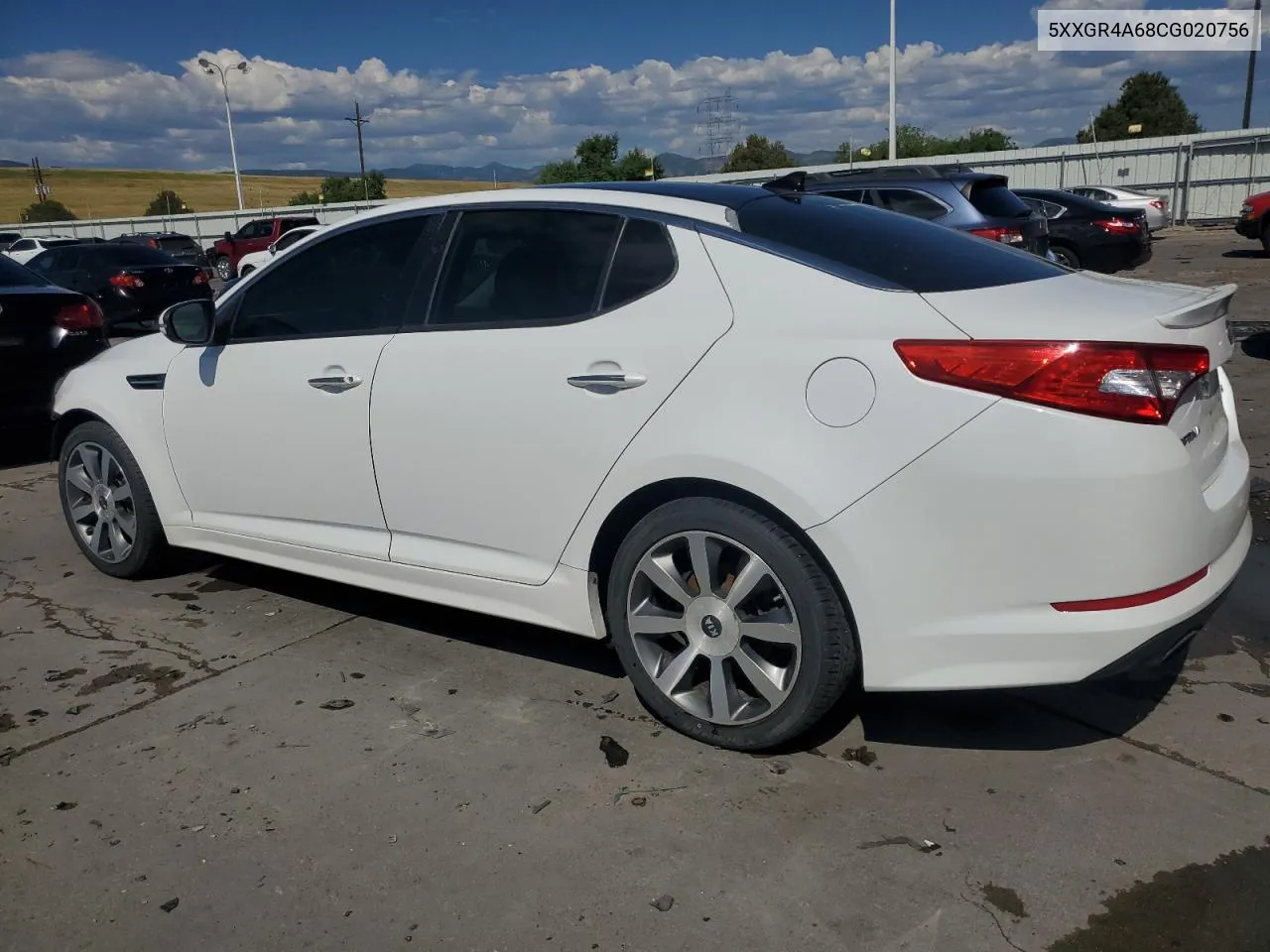 2012 Kia Optima Sx VIN: 5XXGR4A68CG020756 Lot: 61277464