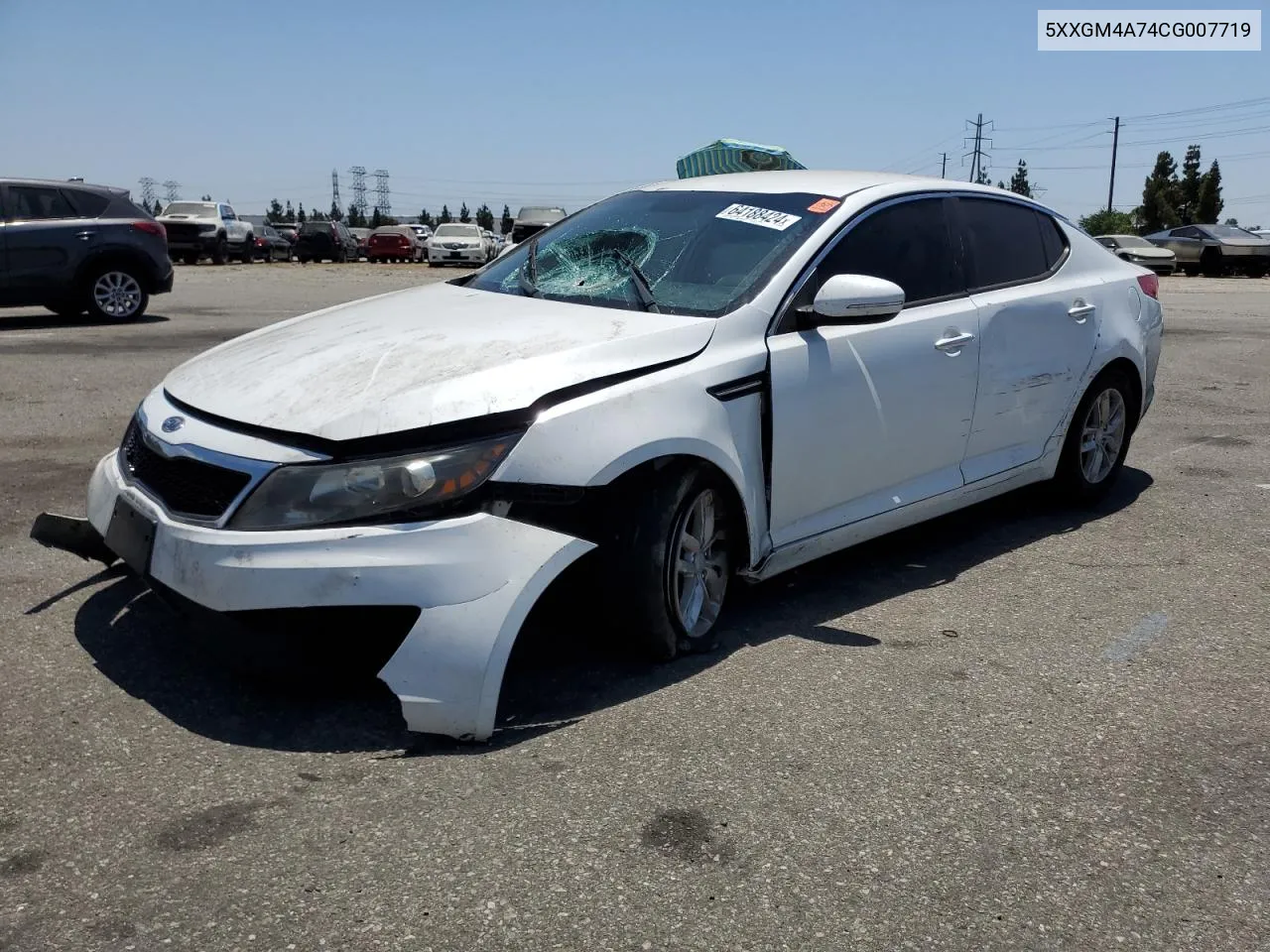 2012 Kia Optima Lx VIN: 5XXGM4A74CG007719 Lot: 64188424