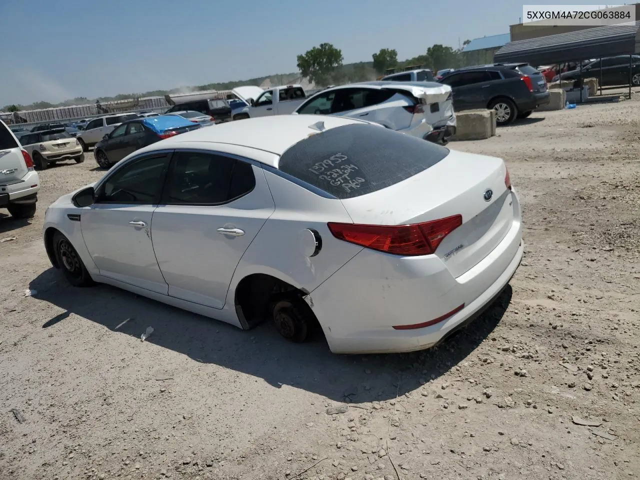 2012 Kia Optima Lx VIN: 5XXGM4A72CG063884 Lot: 65999974