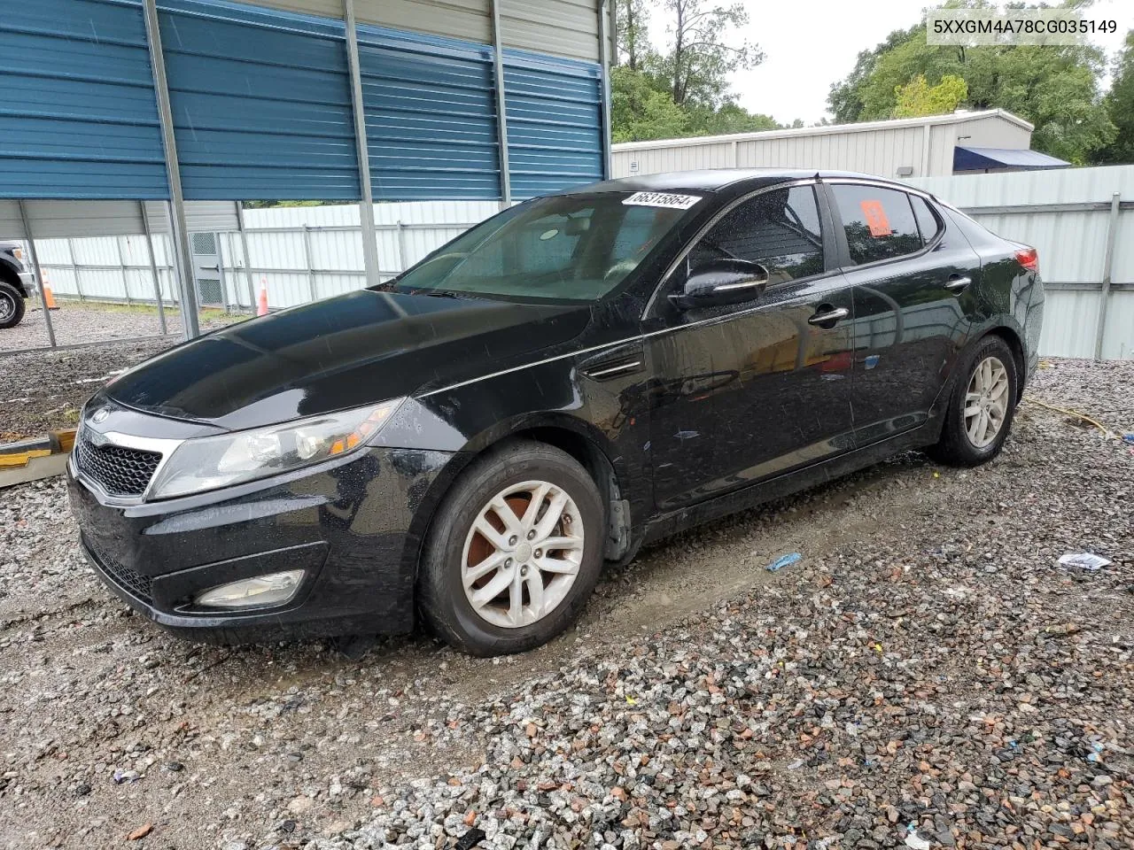 2012 Kia Optima Lx VIN: 5XXGM4A78CG035149 Lot: 66315864