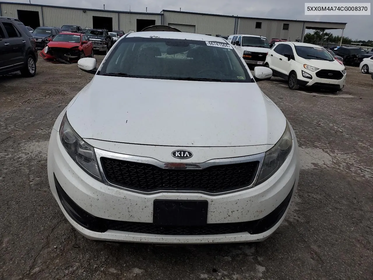 5XXGM4A74CG008370 2012 Kia Optima Lx