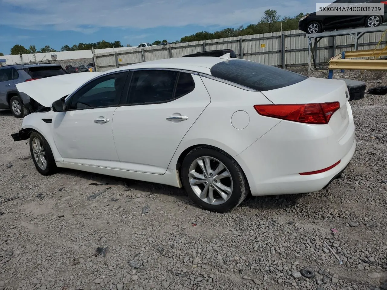 5XXGN4A74CG038739 2012 Kia Optima Ex