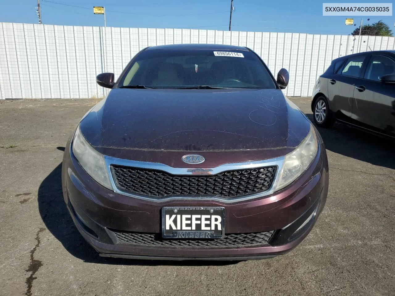 2012 Kia Optima Lx VIN: 5XXGM4A74CG035035 Lot: 69856114