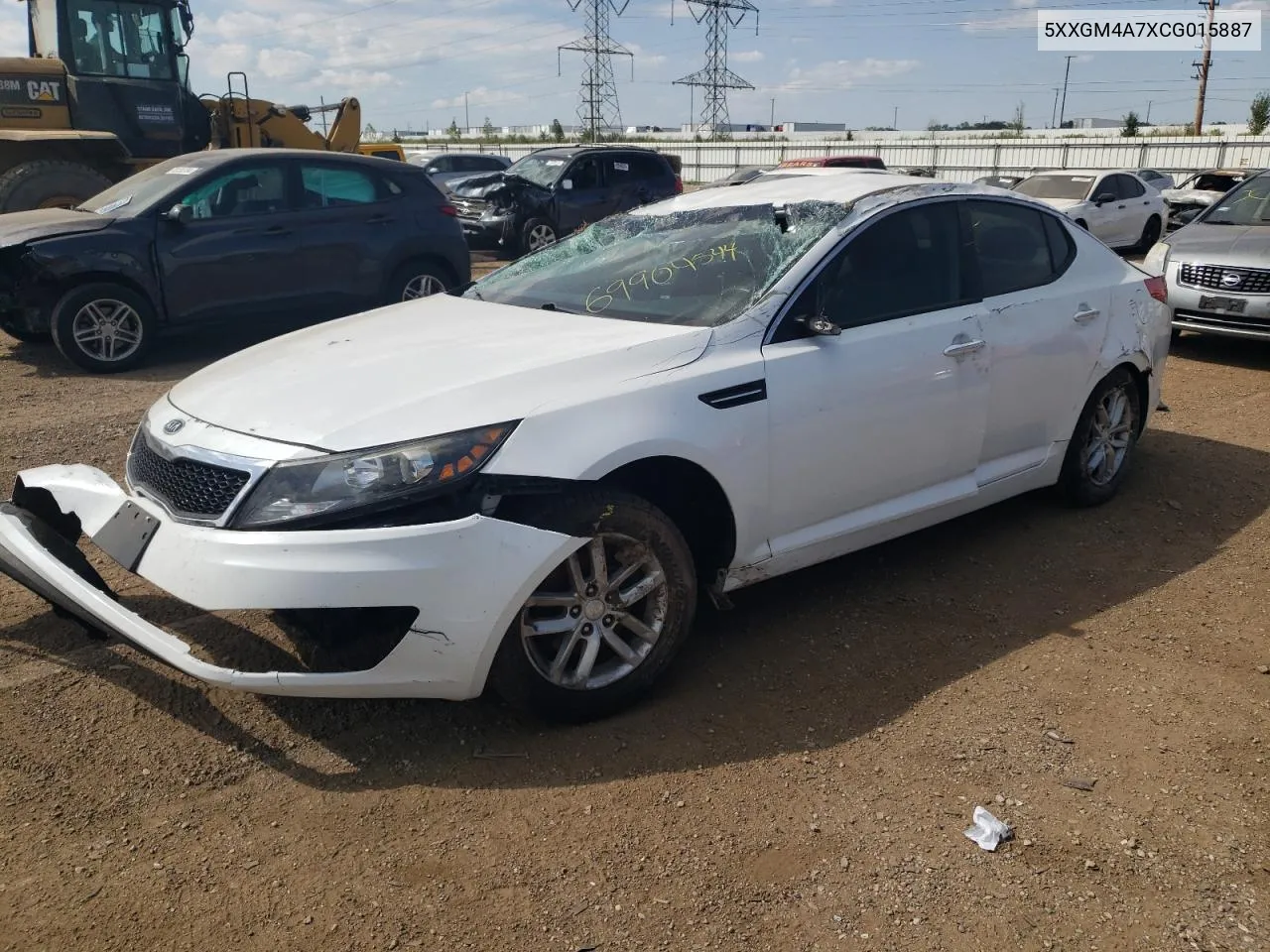 5XXGM4A7XCG015887 2012 Kia Optima Lx