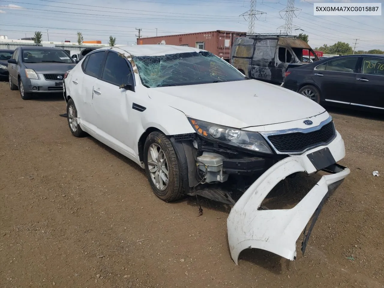 2012 Kia Optima Lx VIN: 5XXGM4A7XCG015887 Lot: 69904544