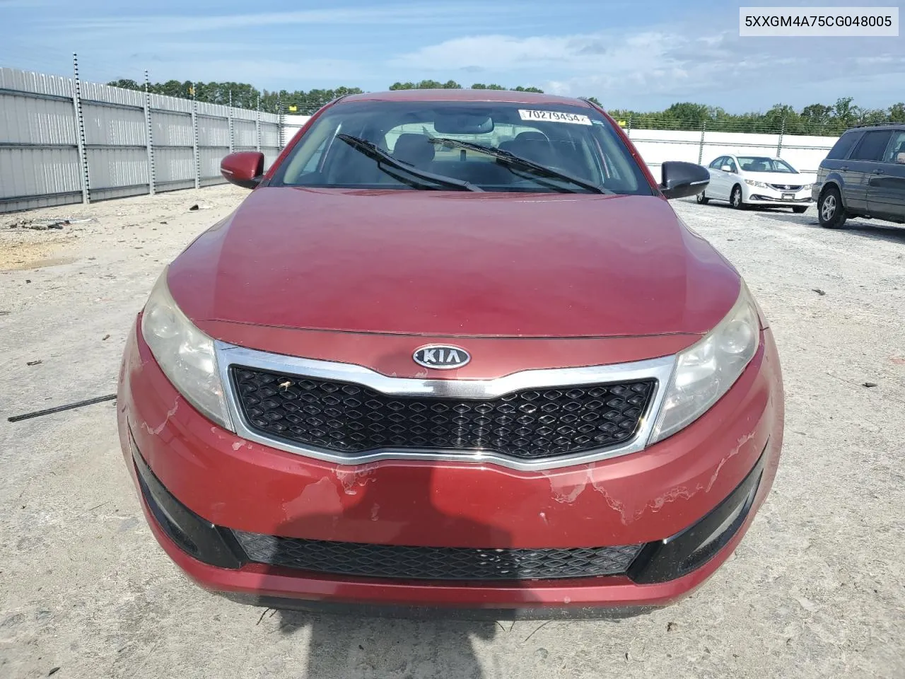 2012 Kia Optima Lx VIN: 5XXGM4A75CG048005 Lot: 70279454