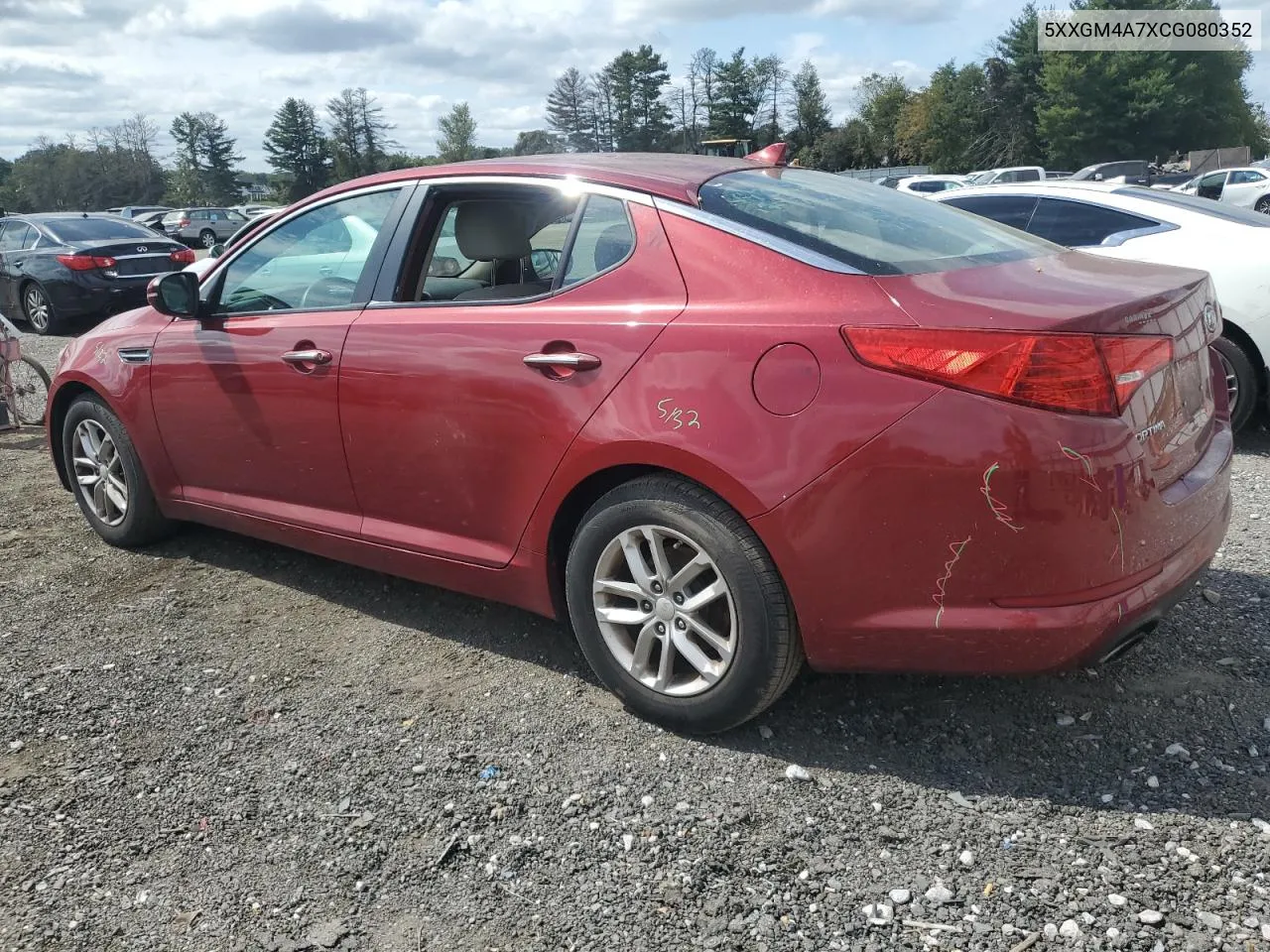 2012 Kia Optima Lx VIN: 5XXGM4A7XCG080352 Lot: 71002464