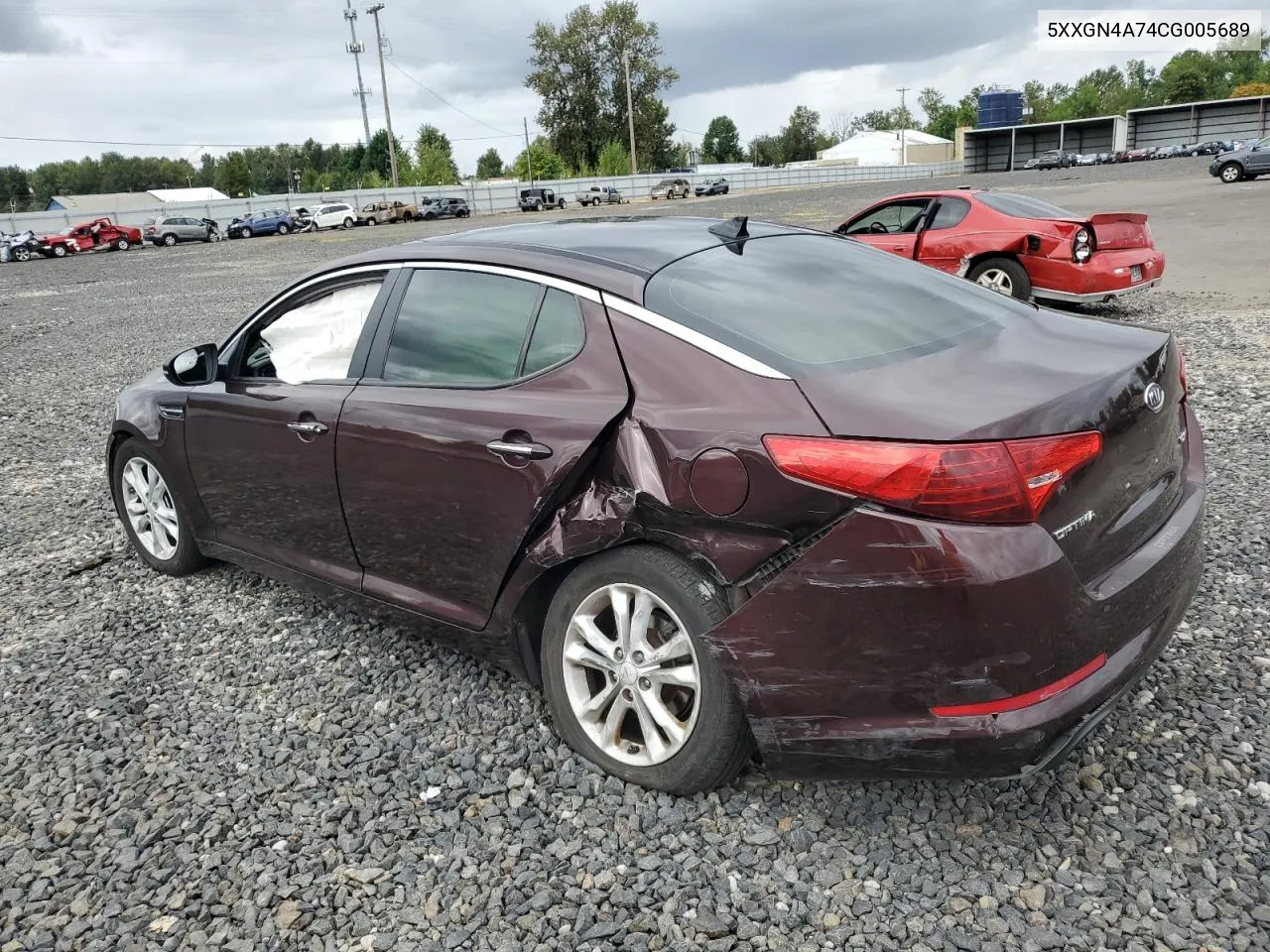 2012 Kia Optima Ex VIN: 5XXGN4A74CG005689 Lot: 71500064