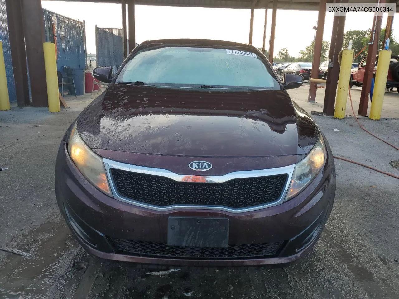 5XXGM4A74CG006344 2012 Kia Optima Lx