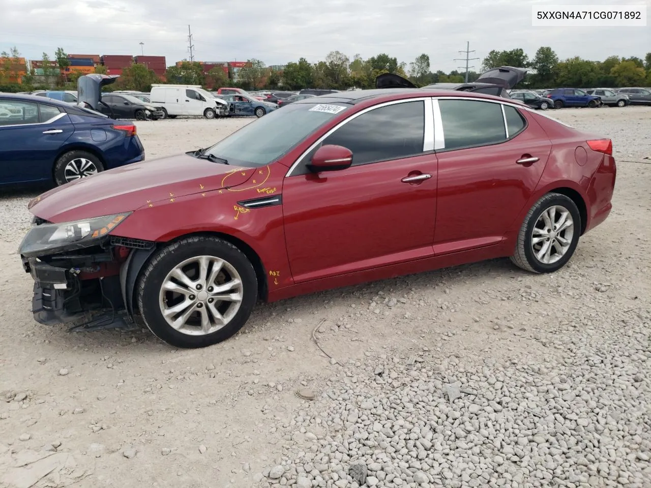 2012 Kia Optima Ex VIN: 5XXGN4A71CG071892 Lot: 71565474