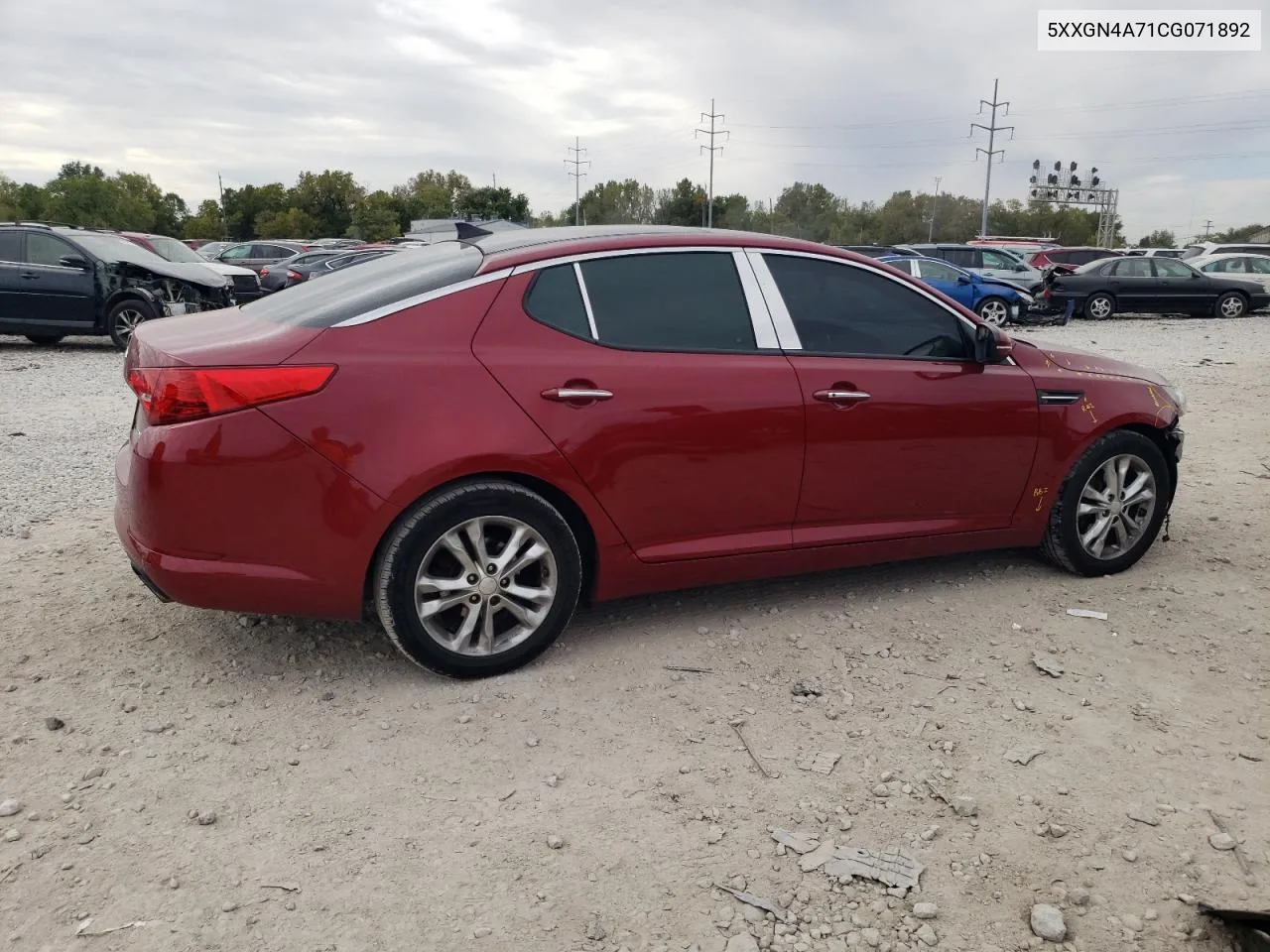 2012 Kia Optima Ex VIN: 5XXGN4A71CG071892 Lot: 71565474