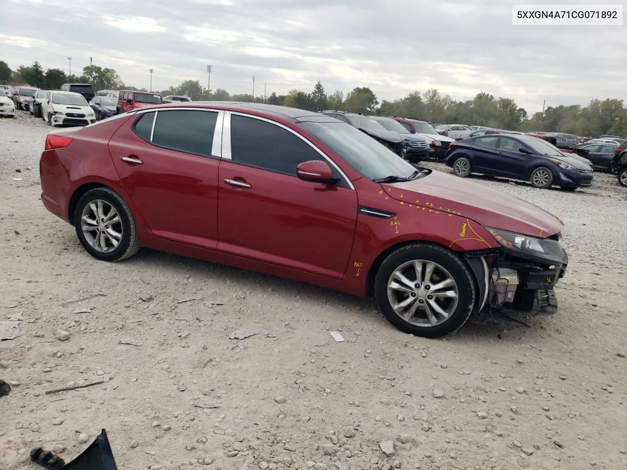 2012 Kia Optima Ex VIN: 5XXGN4A71CG071892 Lot: 71565474