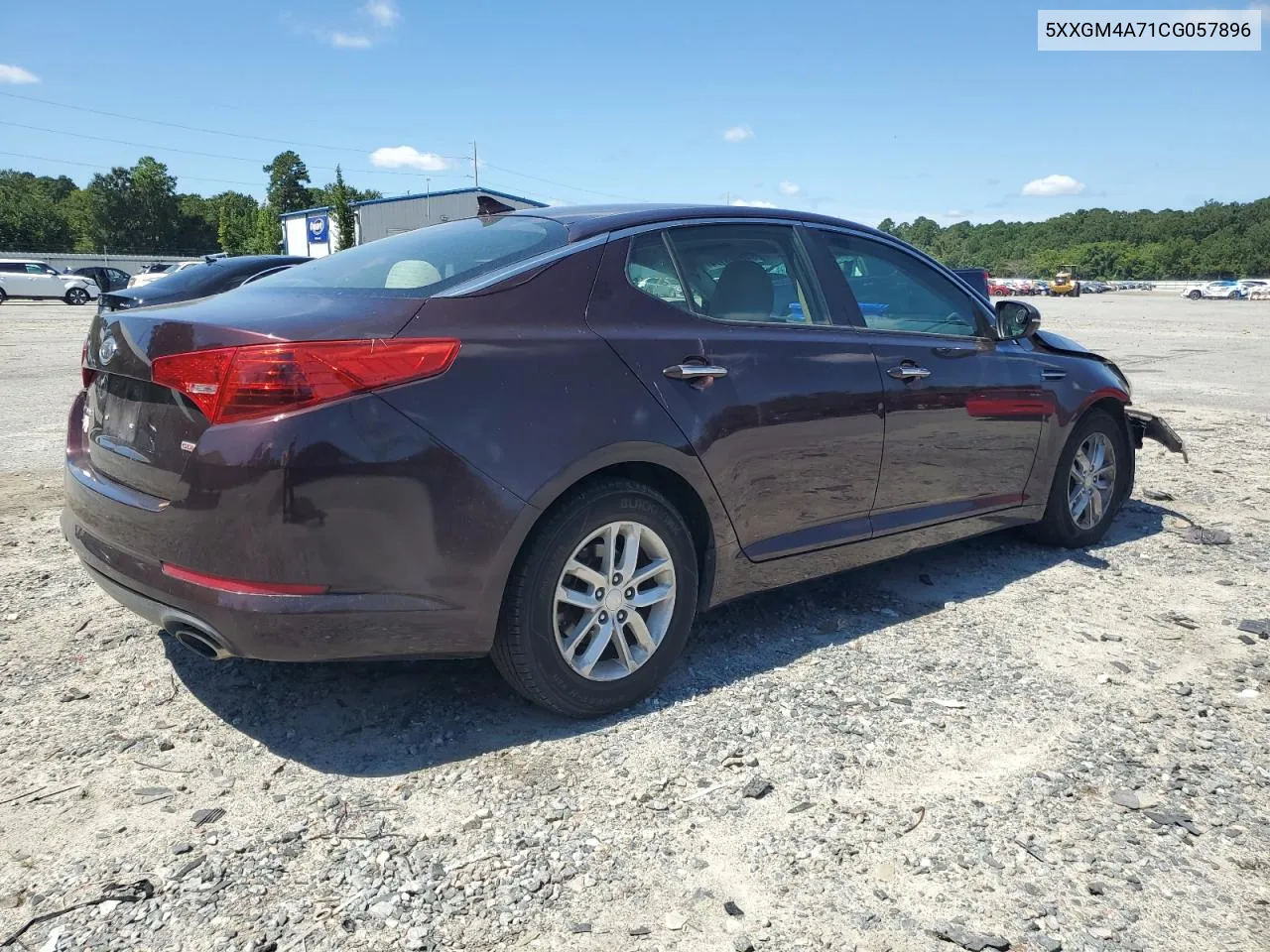 2012 Kia Optima Lx VIN: 5XXGM4A71CG057896 Lot: 72023174