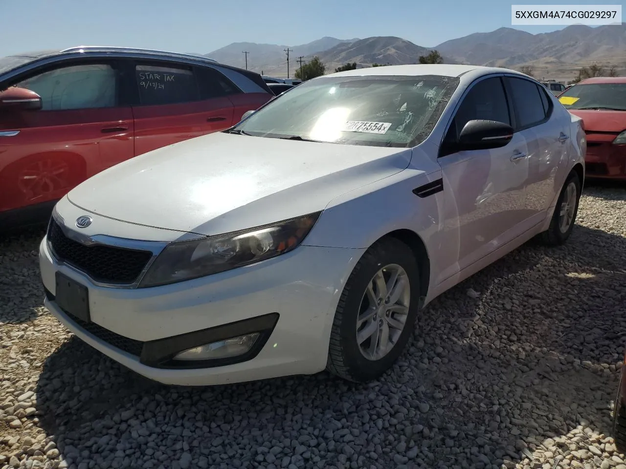 2012 Kia Optima Lx VIN: 5XXGM4A74CG029297 Lot: 72075554