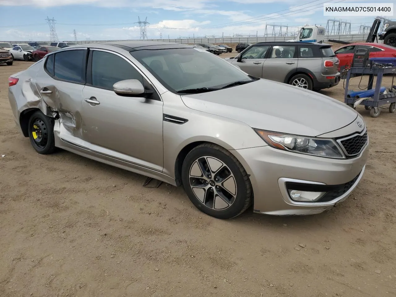 2012 Kia Optima Hybrid VIN: KNAGM4AD7C5014400 Lot: 72629634