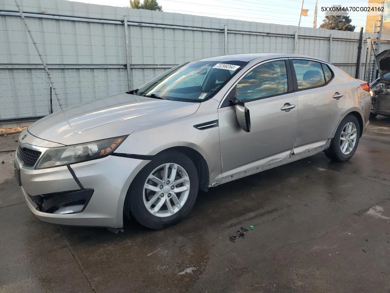 5XXGM4A70CG024162 2012 Kia Optima Lx