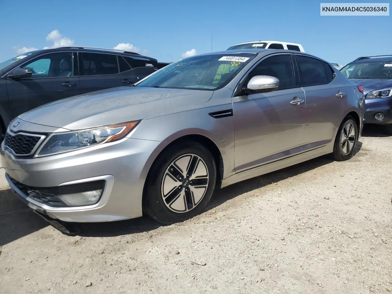 2012 Kia Optima Hybrid VIN: KNAGM4AD4C5036340 Lot: 74681384