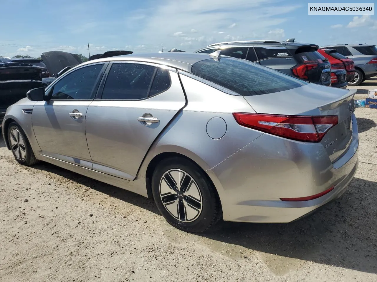 2012 Kia Optima Hybrid VIN: KNAGM4AD4C5036340 Lot: 74681384