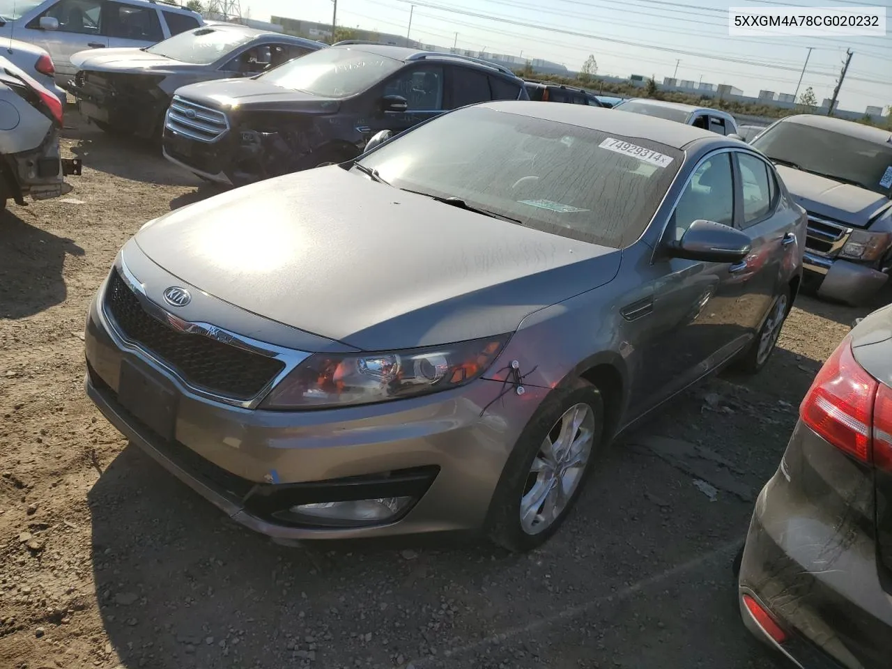 2012 Kia Optima Lx VIN: 5XXGM4A78CG020232 Lot: 74929314