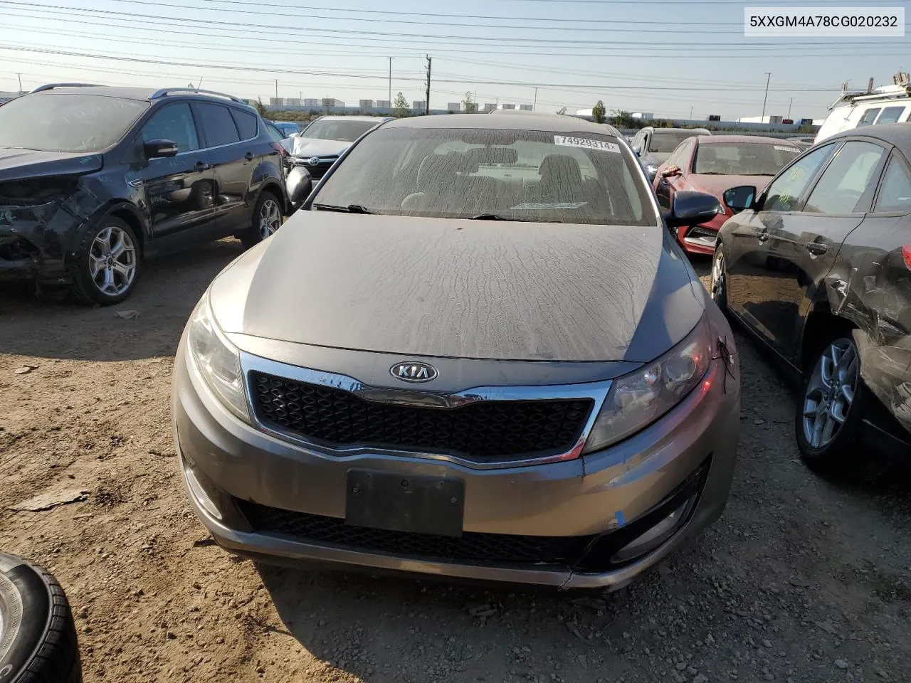 2012 Kia Optima Lx VIN: 5XXGM4A78CG020232 Lot: 74929314