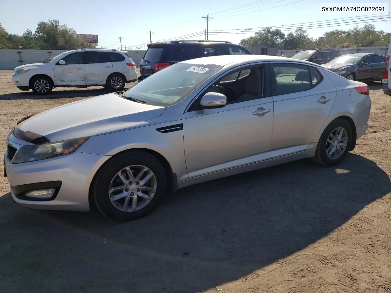 2012 Kia Optima Lx VIN: 5XXGM4A74CG022091 Lot: 75171184