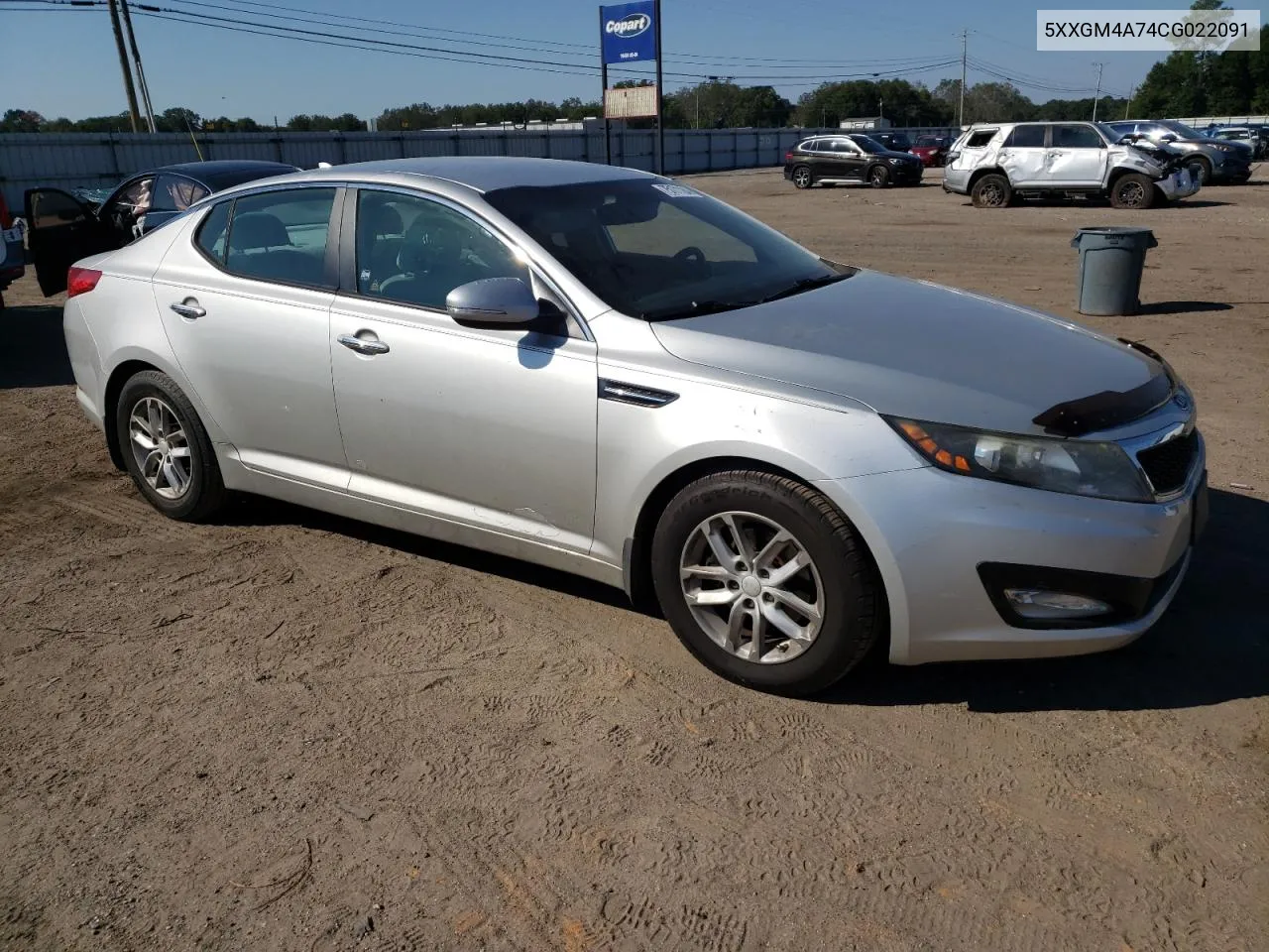 2012 Kia Optima Lx VIN: 5XXGM4A74CG022091 Lot: 75171184