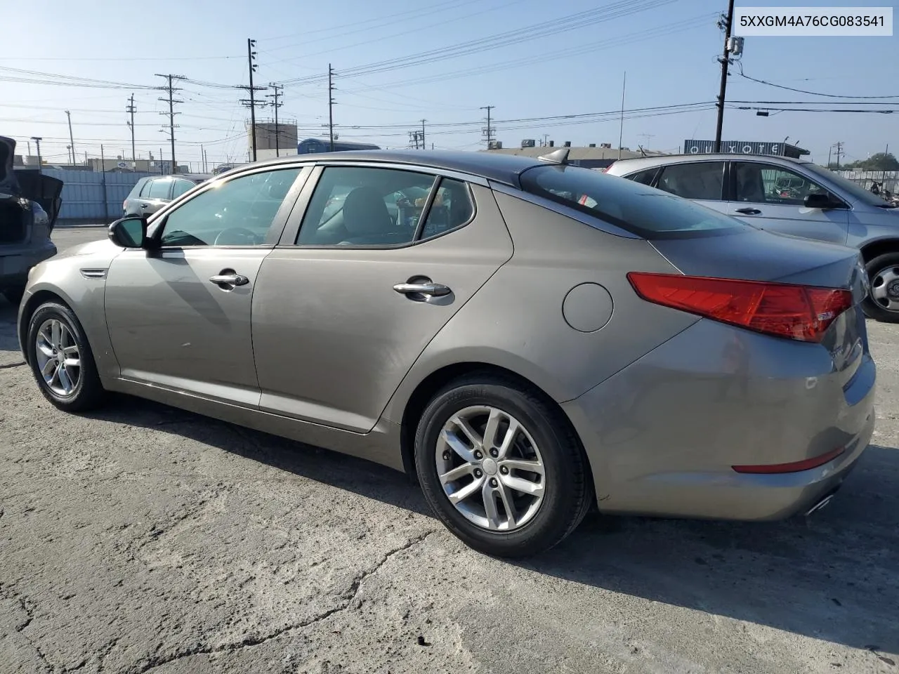 2012 Kia Optima Lx VIN: 5XXGM4A76CG083541 Lot: 75527974