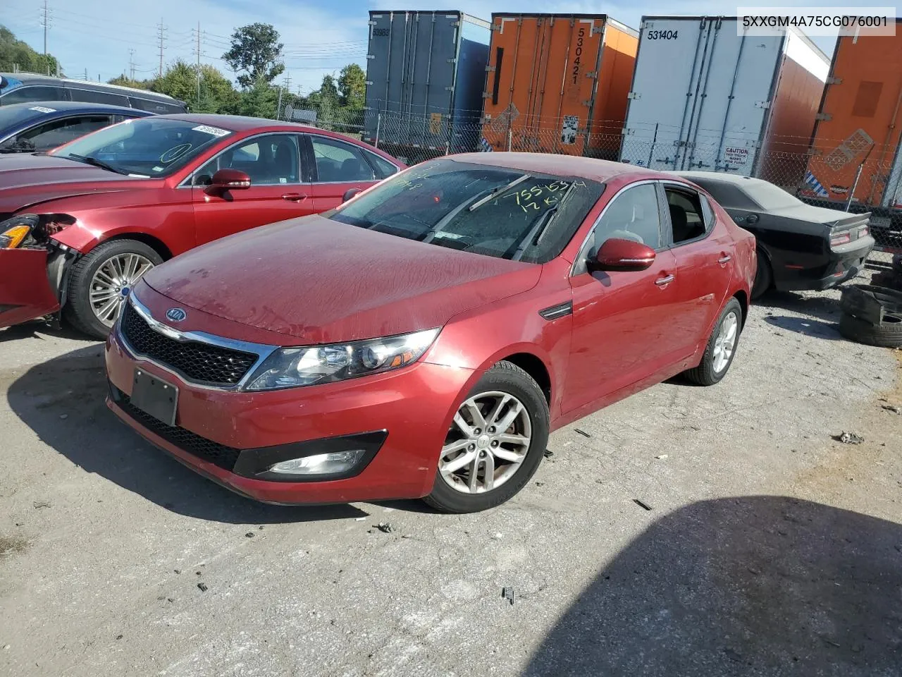 2012 Kia Optima Lx VIN: 5XXGM4A75CG076001 Lot: 75545344