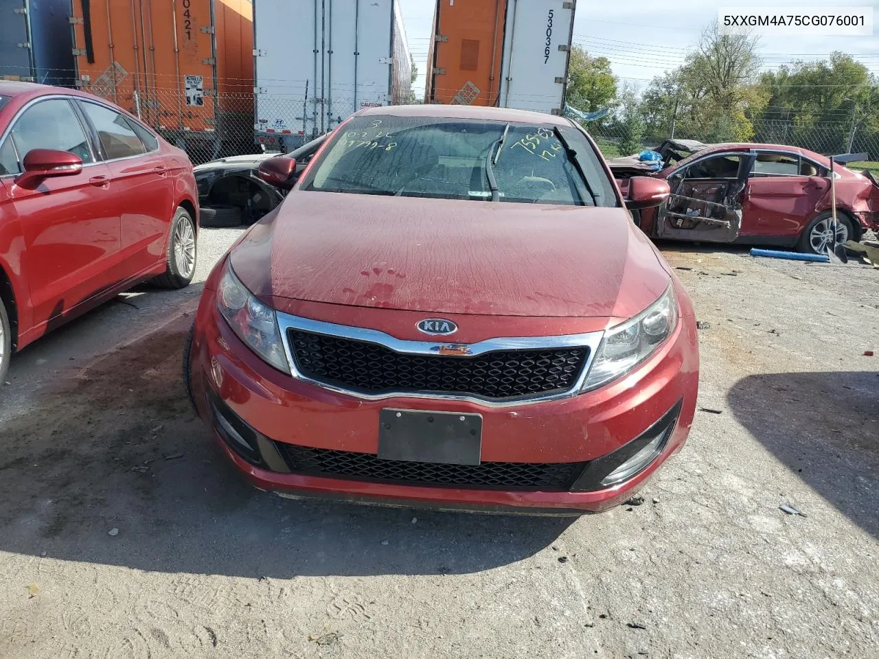 2012 Kia Optima Lx VIN: 5XXGM4A75CG076001 Lot: 75545344