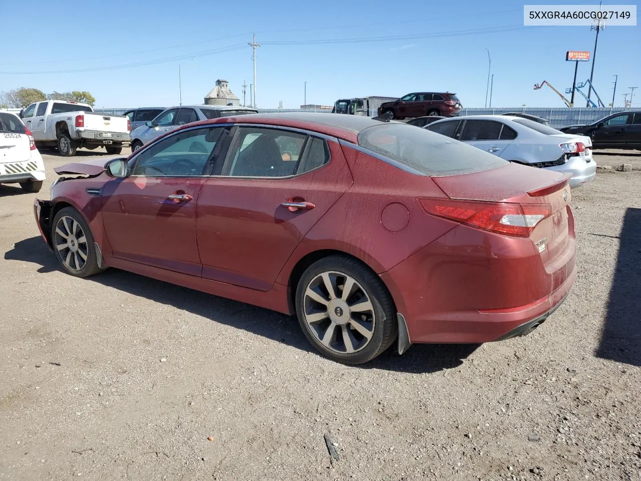 2012 Kia Optima Sx VIN: 5XXGR4A60CG027149 Lot: 75729774