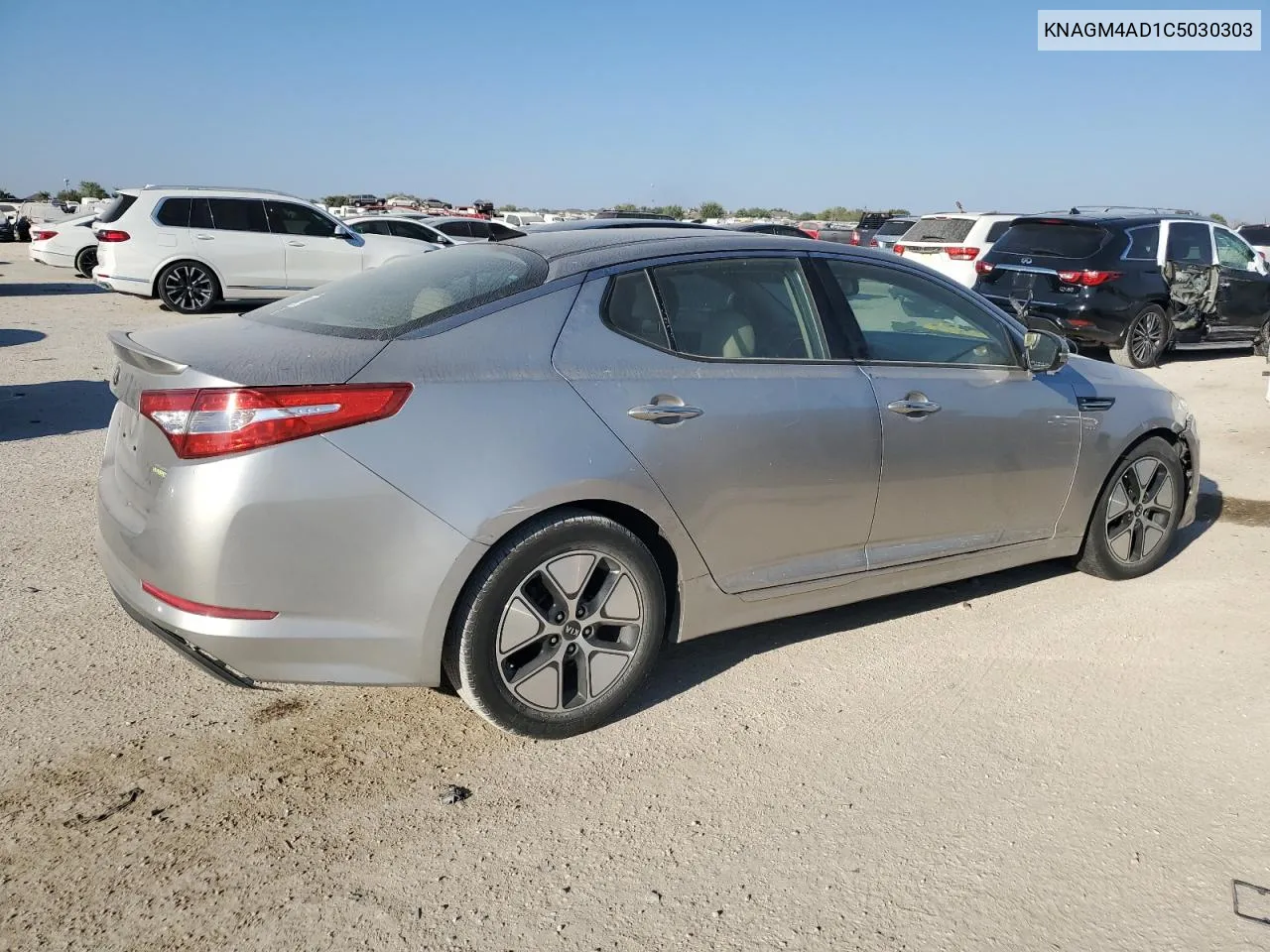 2012 Kia Optima Hybrid VIN: KNAGM4AD1C5030303 Lot: 75845774