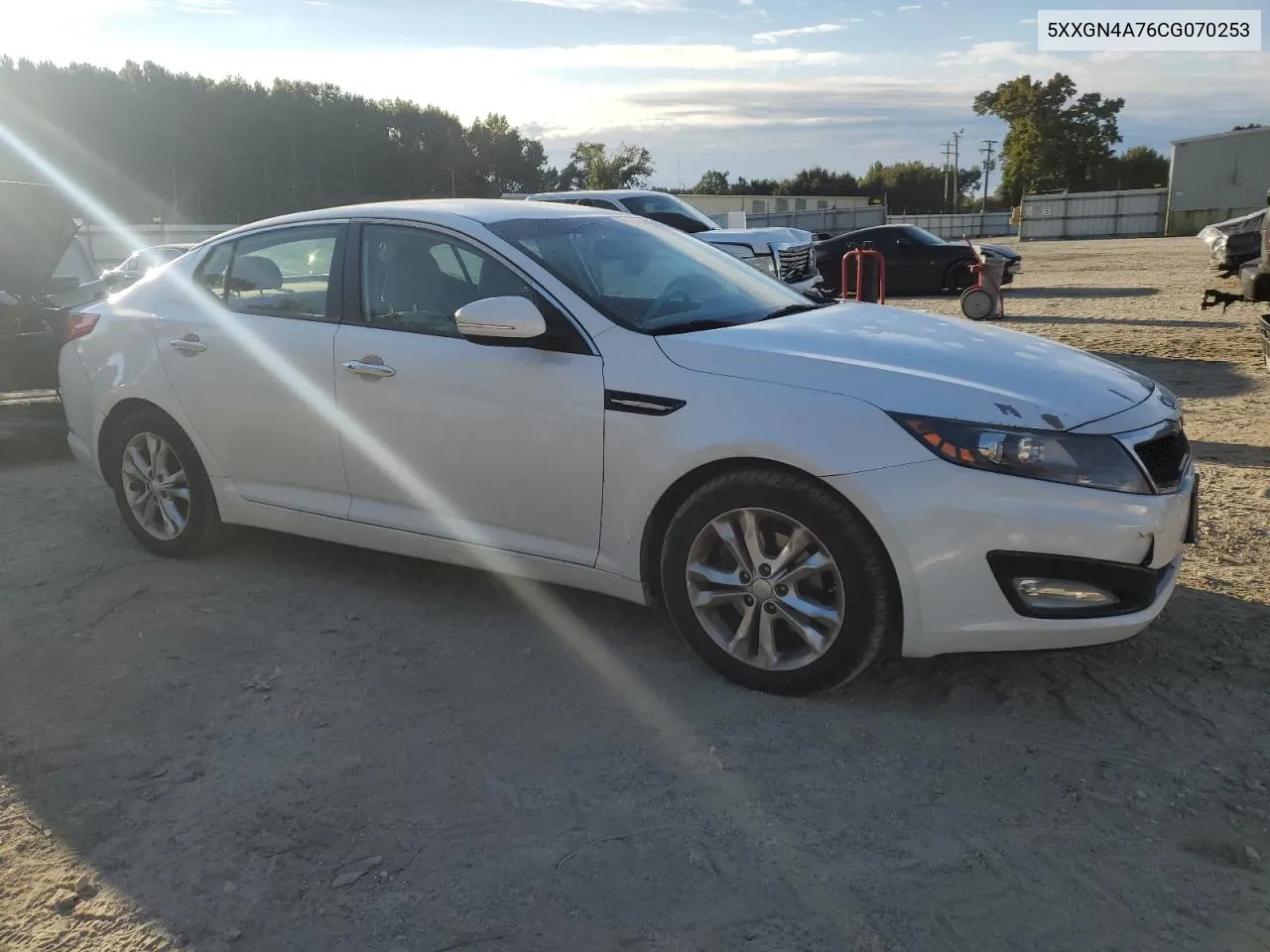 2012 Kia Optima Ex VIN: 5XXGN4A76CG070253 Lot: 76102934