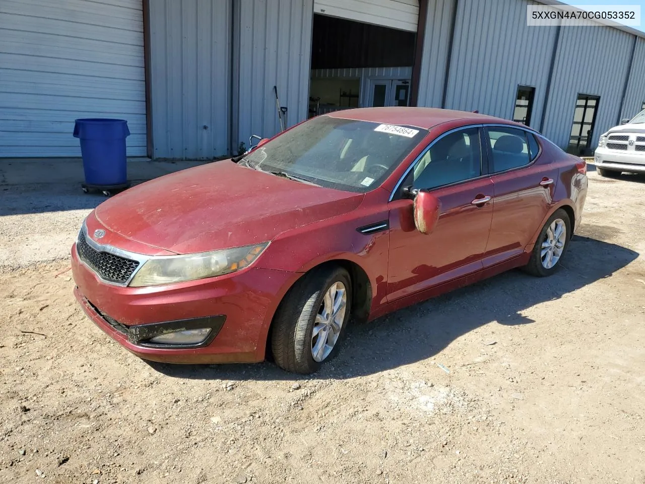 2012 Kia Optima Ex VIN: 5XXGN4A70CG053352 Lot: 76754864