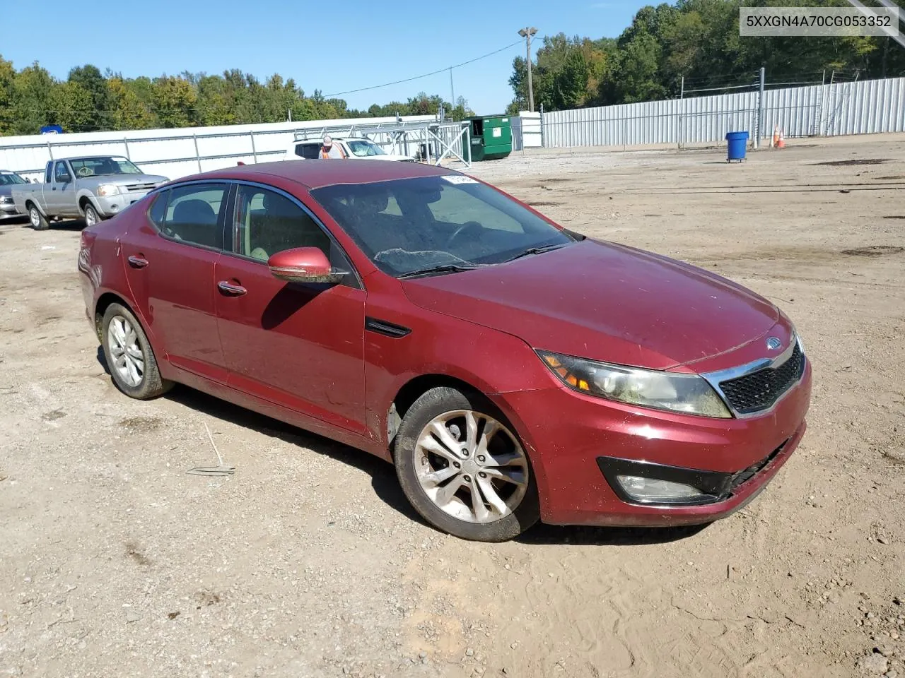 2012 Kia Optima Ex VIN: 5XXGN4A70CG053352 Lot: 76754864