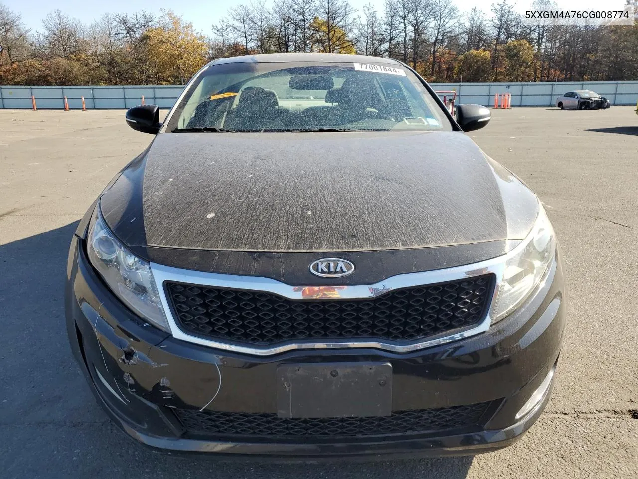 2012 Kia Optima Lx VIN: 5XXGM4A76CG008774 Lot: 77001844