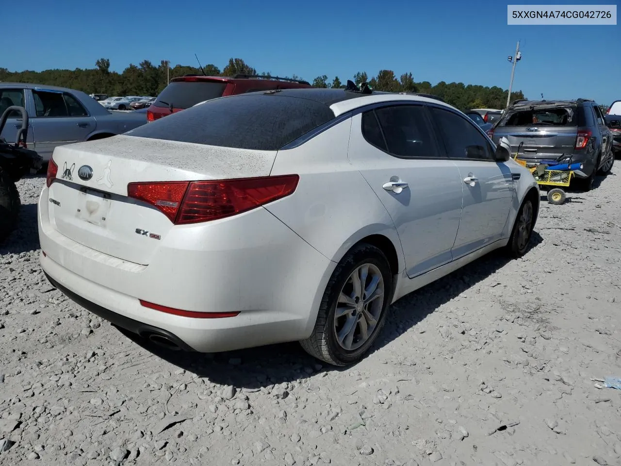 2012 Kia Optima Ex VIN: 5XXGN4A74CG042726 Lot: 77205734