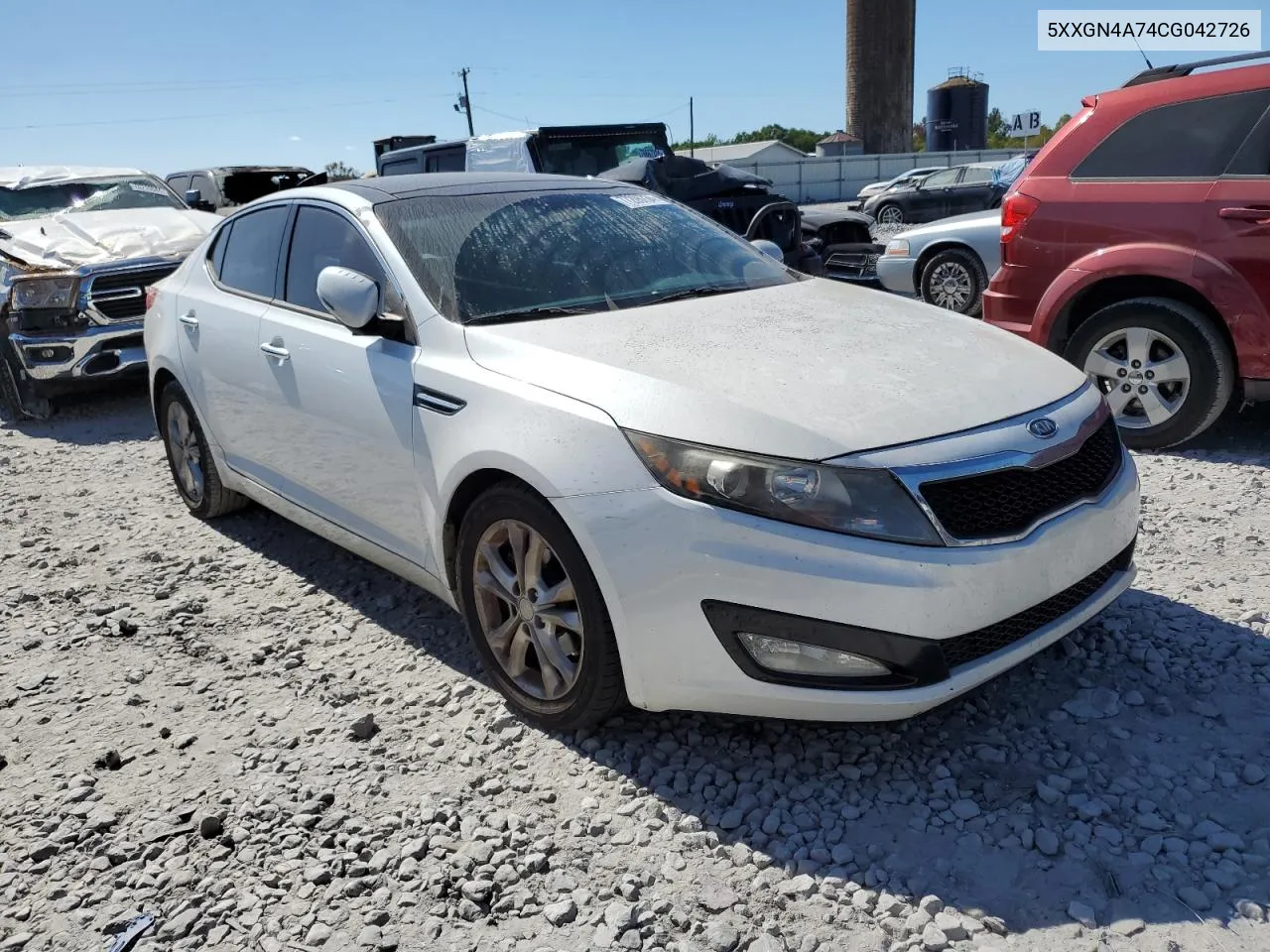 2012 Kia Optima Ex VIN: 5XXGN4A74CG042726 Lot: 77205734