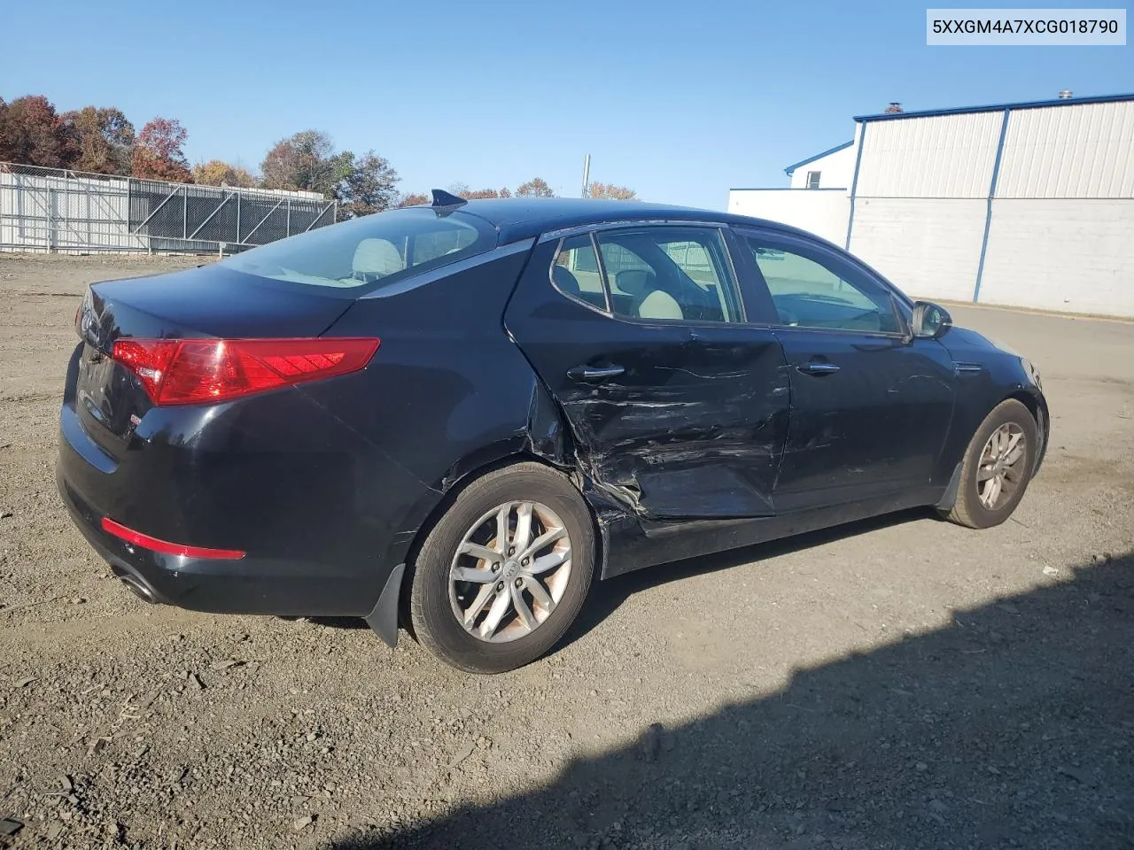 2012 Kia Optima Lx VIN: 5XXGM4A7XCG018790 Lot: 77240494