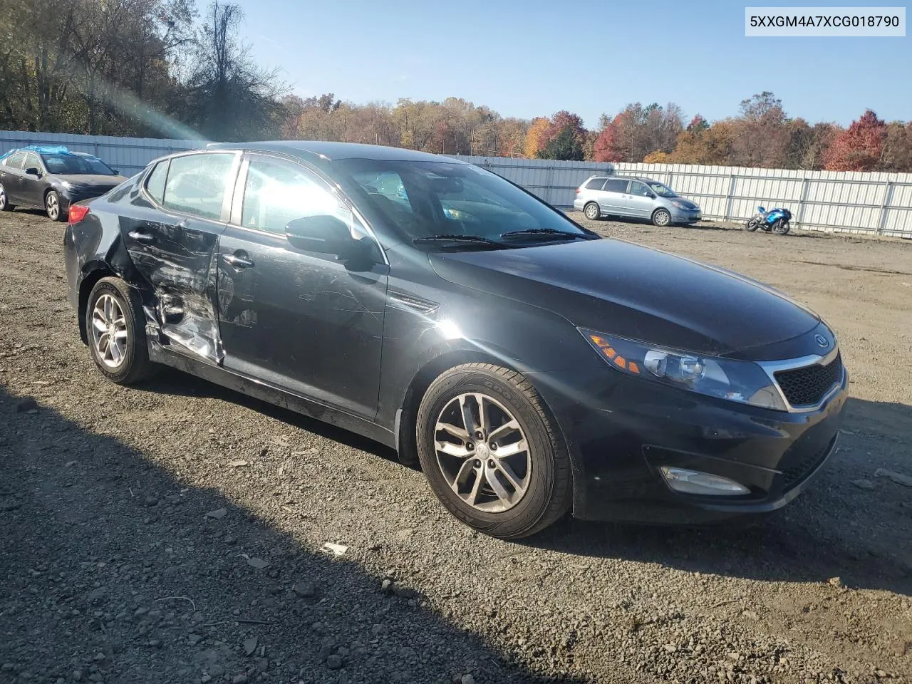 2012 Kia Optima Lx VIN: 5XXGM4A7XCG018790 Lot: 77240494