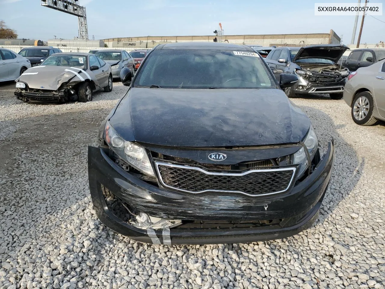 2012 Kia Optima Sx VIN: 5XXGR4A64CG057402 Lot: 77540294