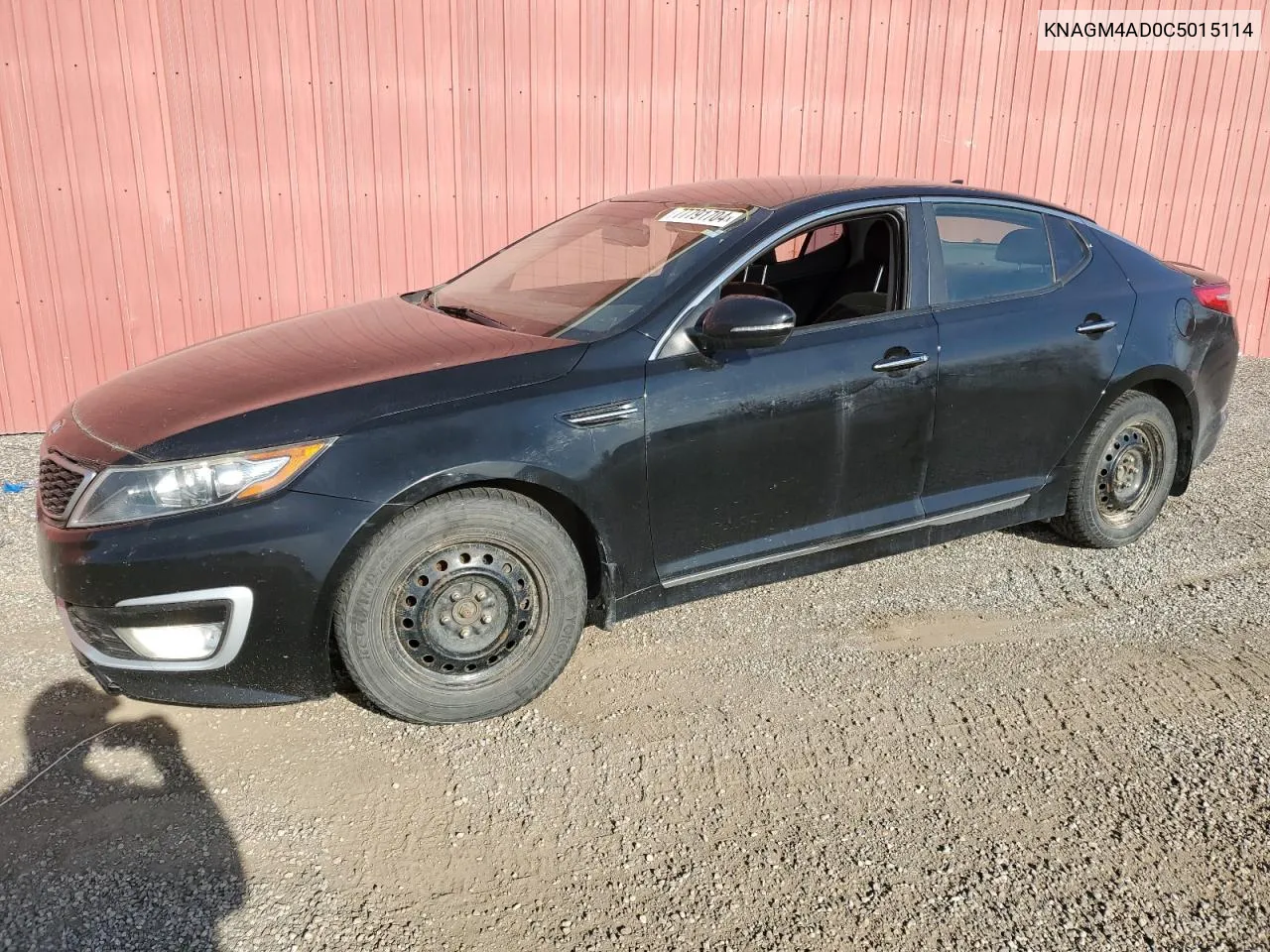 2012 Kia Optima Hybrid VIN: KNAGM4AD0C5015114 Lot: 77791704