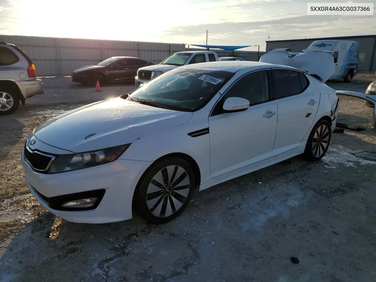 2012 Kia Optima Sx VIN: 5XXGR4A63CG037366 Lot: 78239964