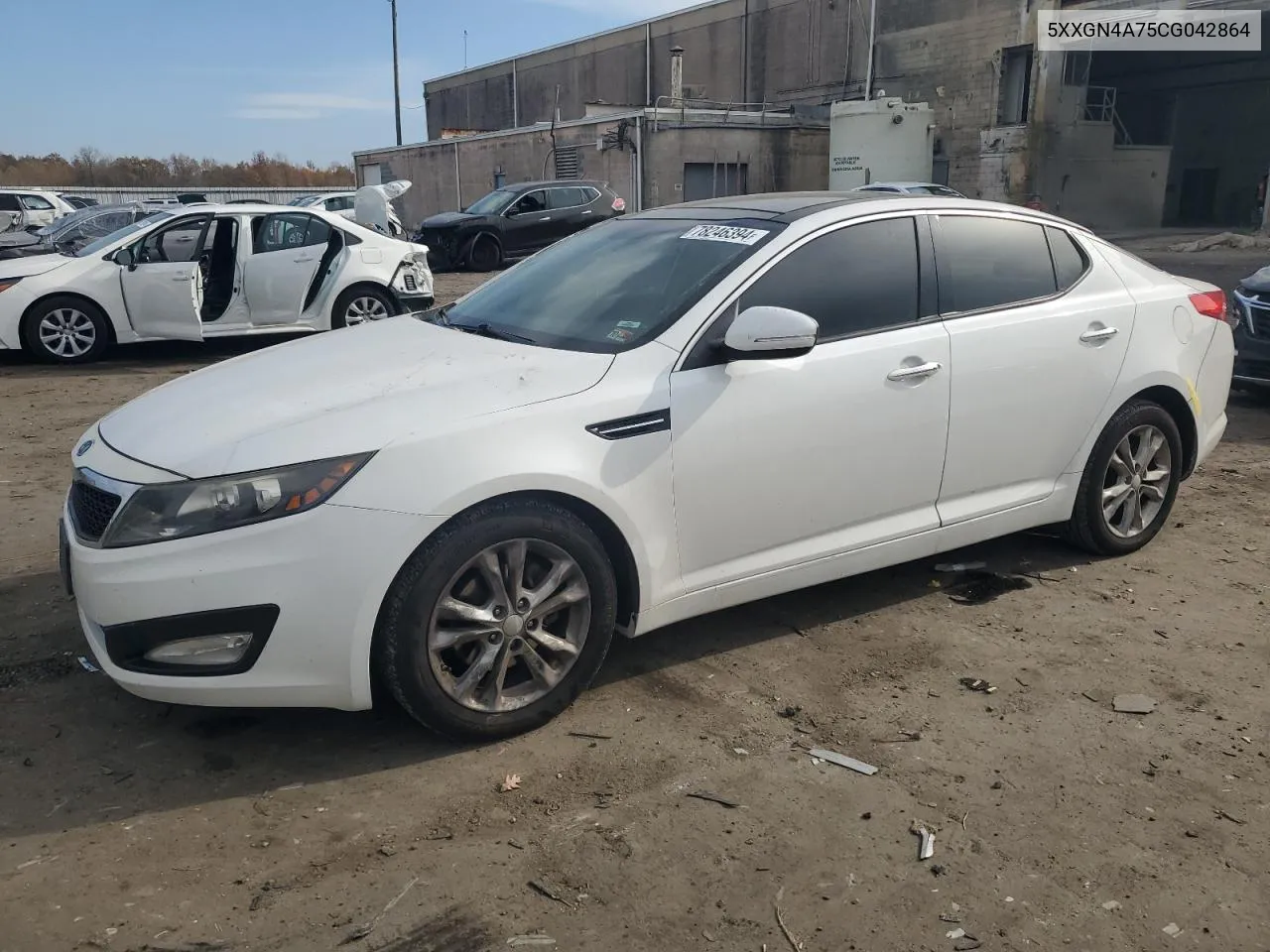 2012 Kia Optima Ex VIN: 5XXGN4A75CG042864 Lot: 78246394